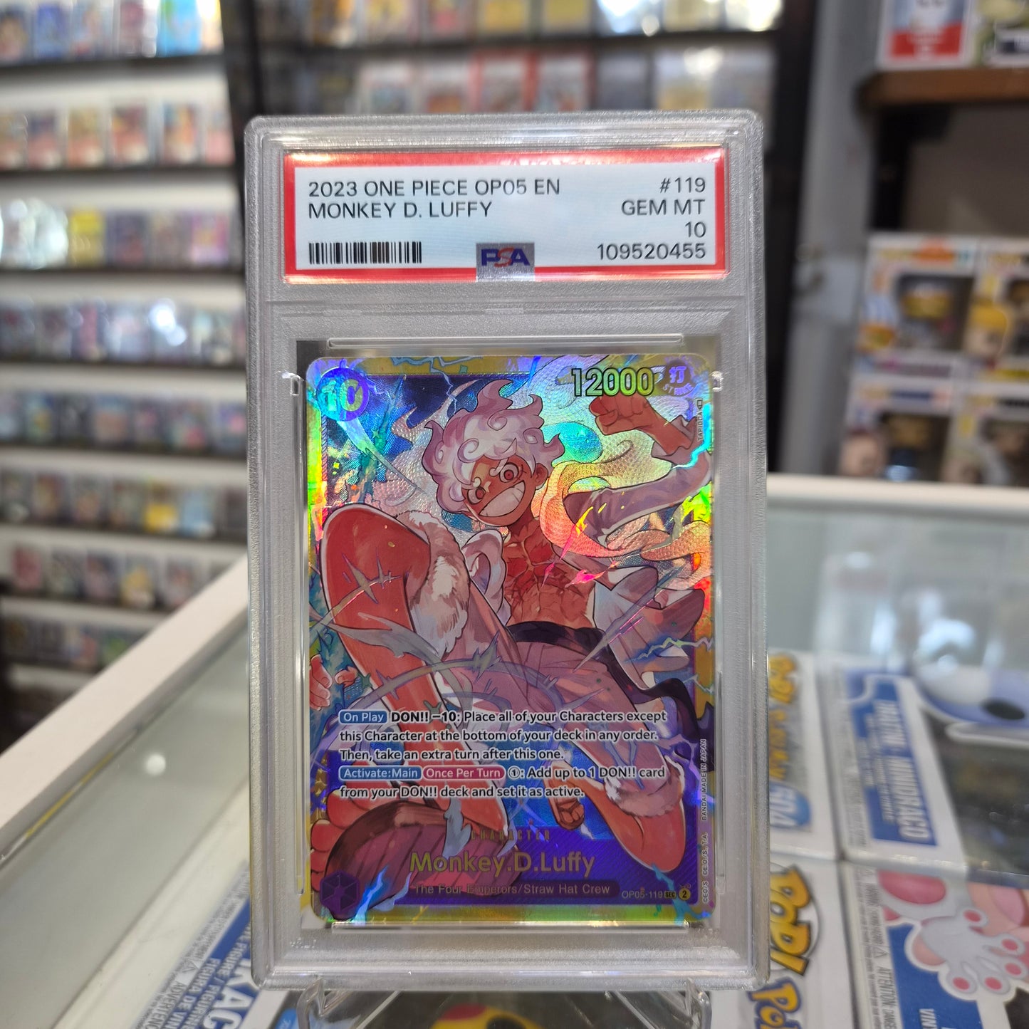 One Piece TCG - 2023 Monkey D Luffy SEC EN [PSA 10]