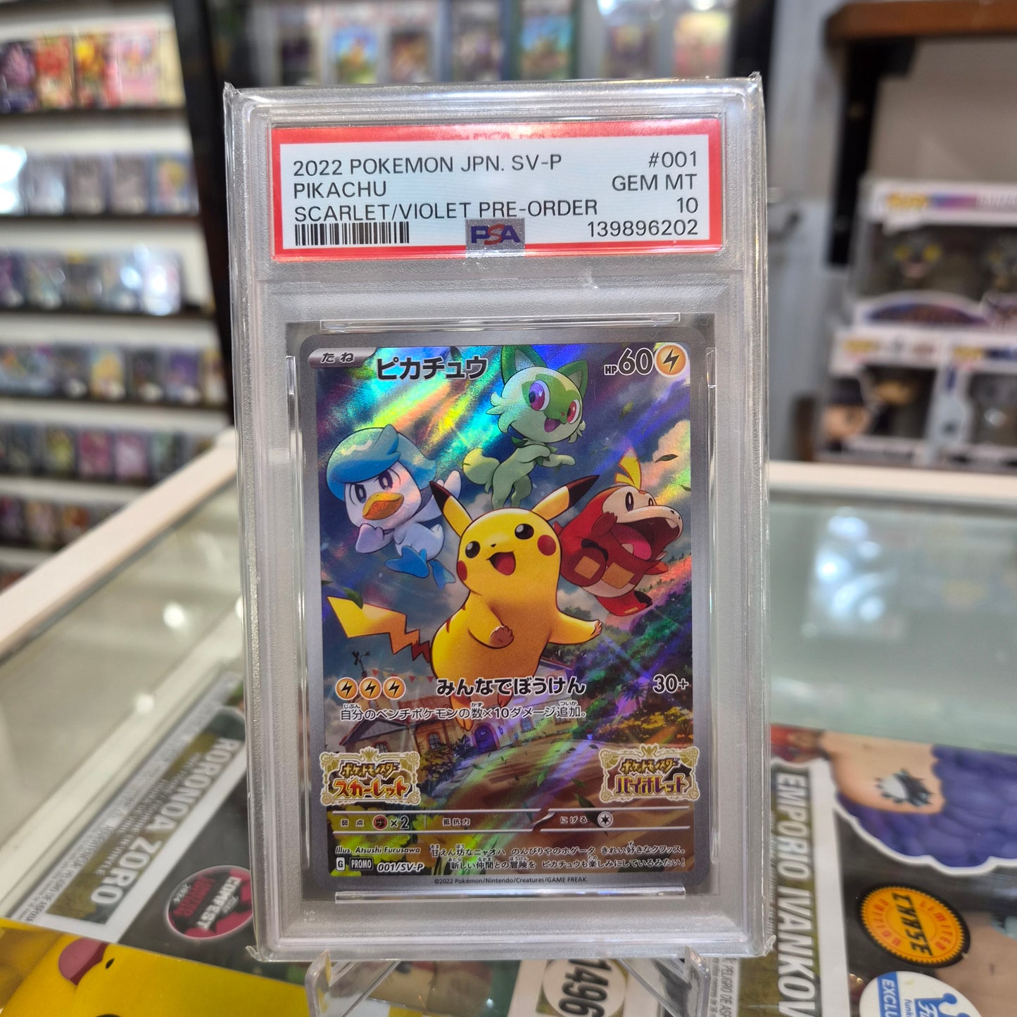 Pokemon TCG - Pikachu SV Pre Order JP [PSA 10]
