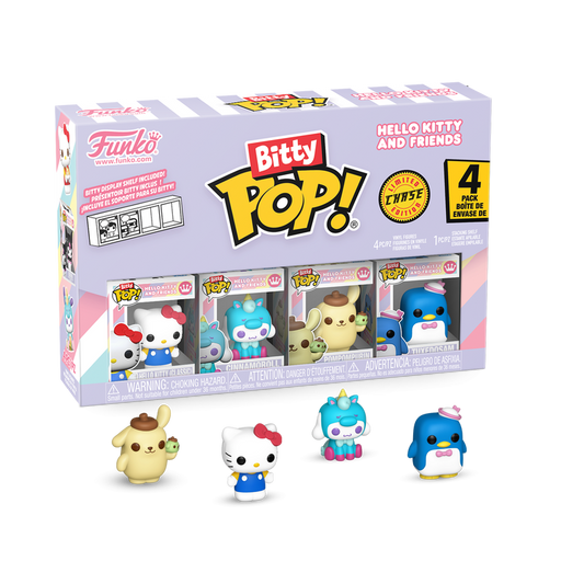 Hello Kitty and Friends - Bitty Pop (4 Pack)[Hello Kitty/Cinnamoroll/Pompompurin/Tuxedosam]