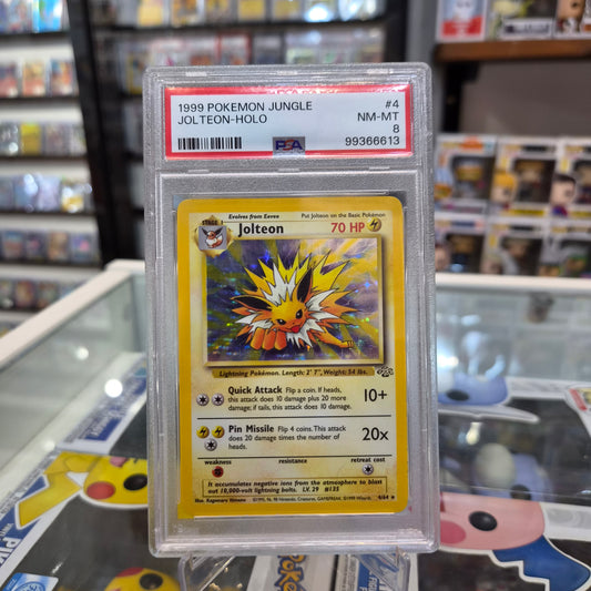 Pokemon TCG - 1999 Jolteon Jungle Holo [PSA 8]