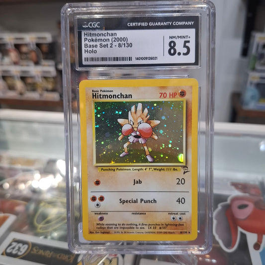 Pokemon TCG - Hitmonchan Holo Base Set 2 [CGC 8.5]