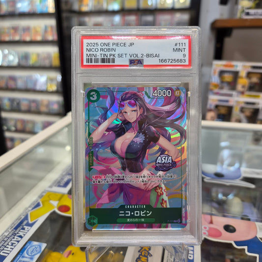 One Piece TCG - Nico Robin Tin Promo [PSA 9]