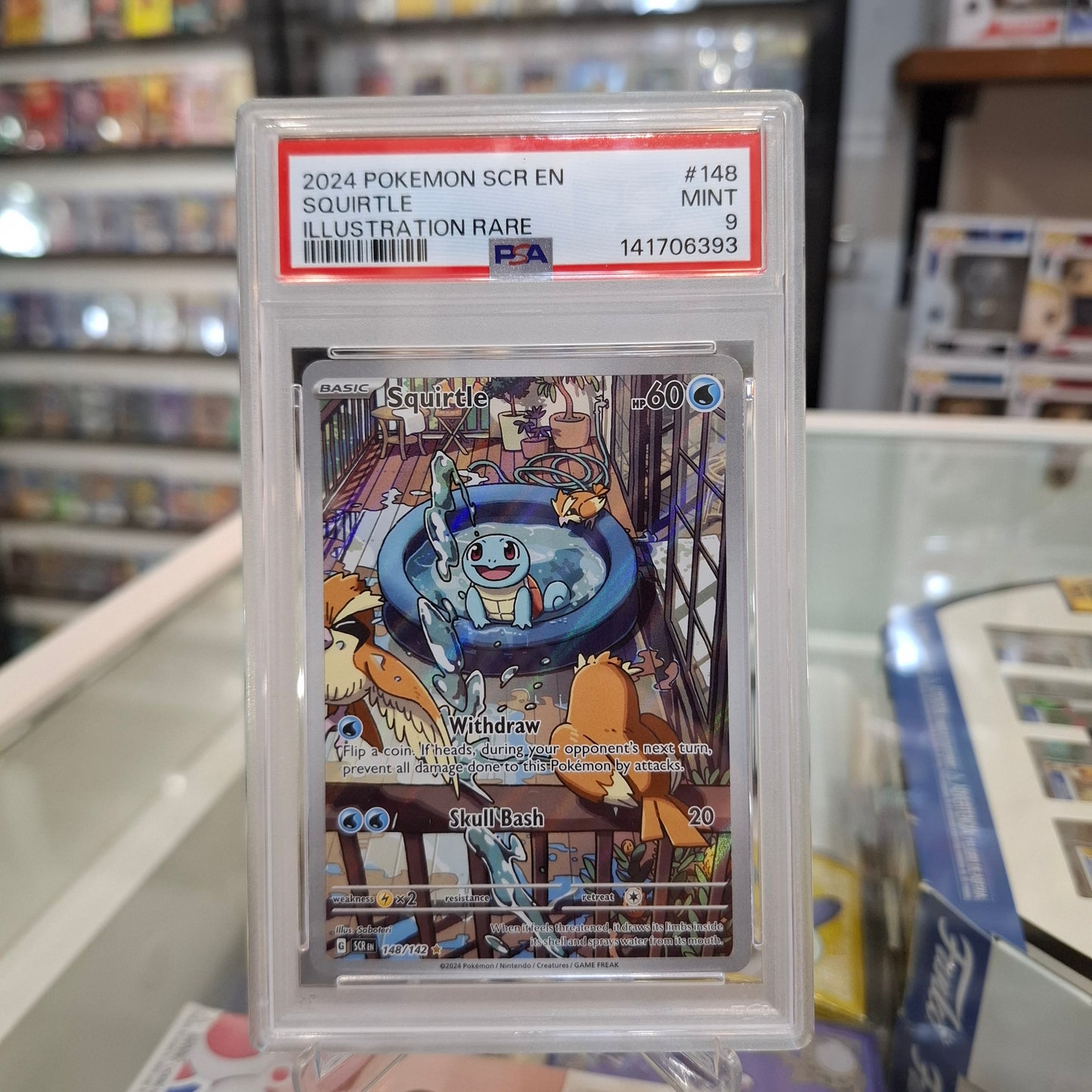 Pokemon TCG - Squirtle Illustration Rare [PSA 9]