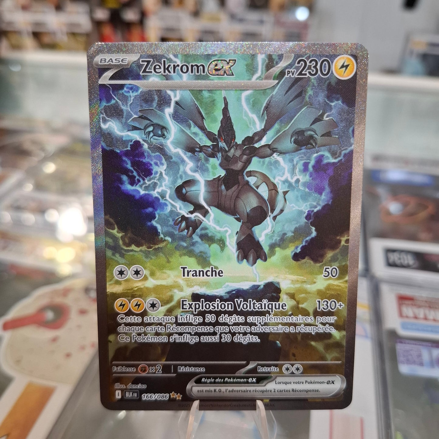 Pokemon TCG - Zekrom EX SIR Black Bolt 166/086 French [NM/M]