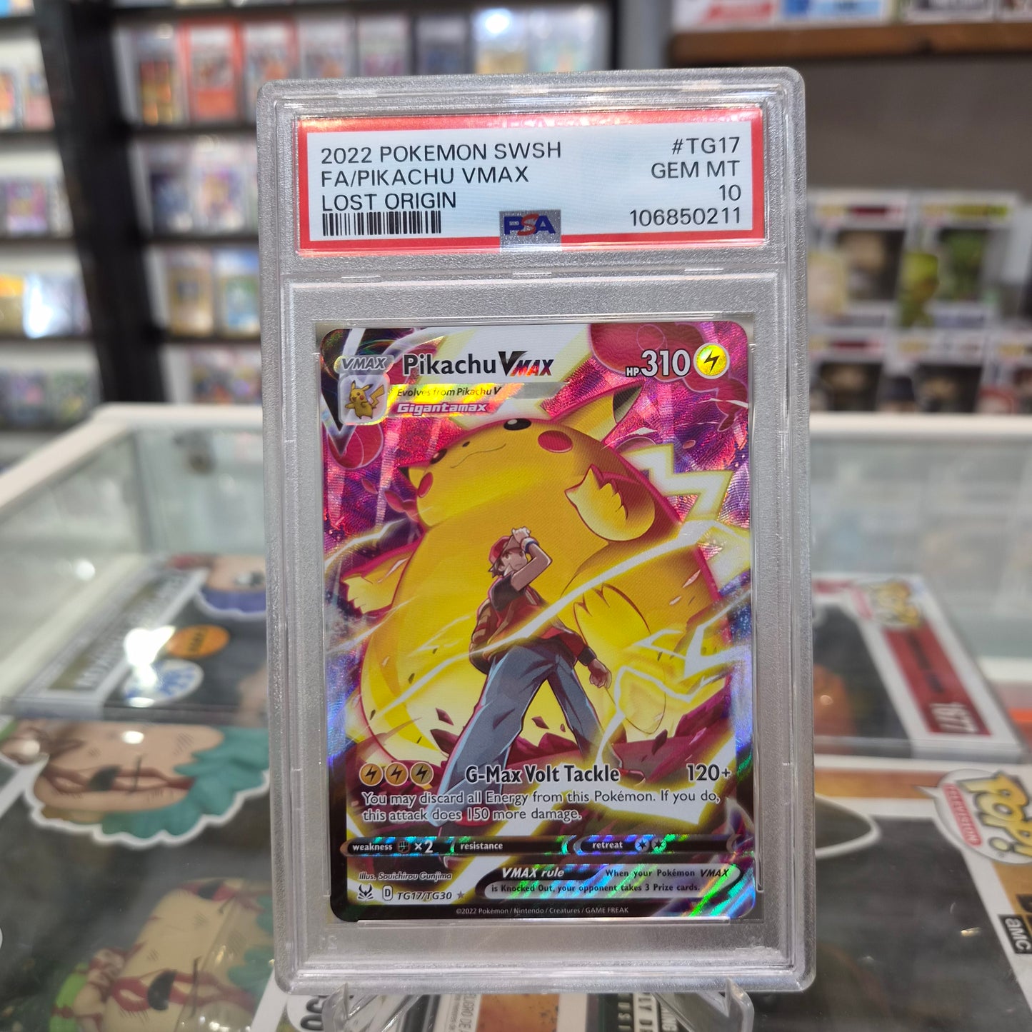 Pokemon TCG - FA Pikachu VMAX Lost Origin [PSA 10]