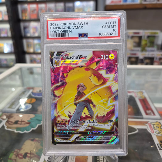Pokemon TCG - FA Pikachu VMAX Lost Origin [PSA 10]