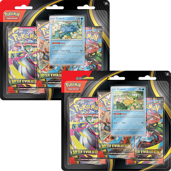 Pokemon TCG - Mega Evolution 3 Packs Blister [Random Promo]