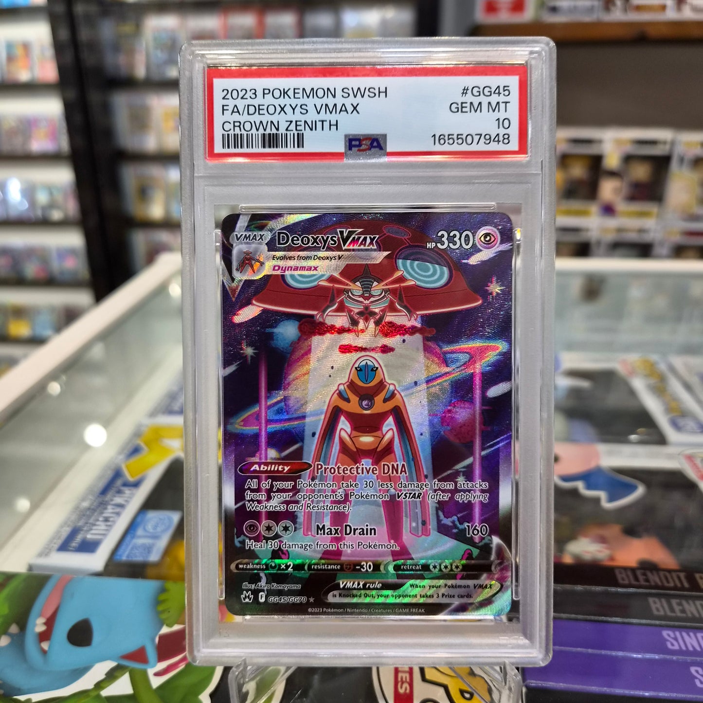 Pokemon TCG - 2023 FA Deoxys Vmax [PSA 10]
