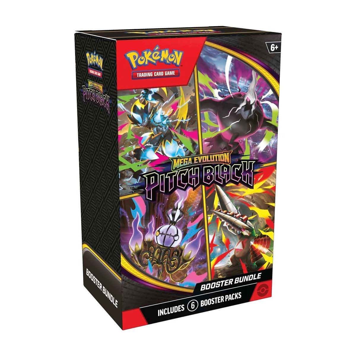 Pokémon TCG - Mega Evolution Pitch Black Booster Bundle [6 Packs]