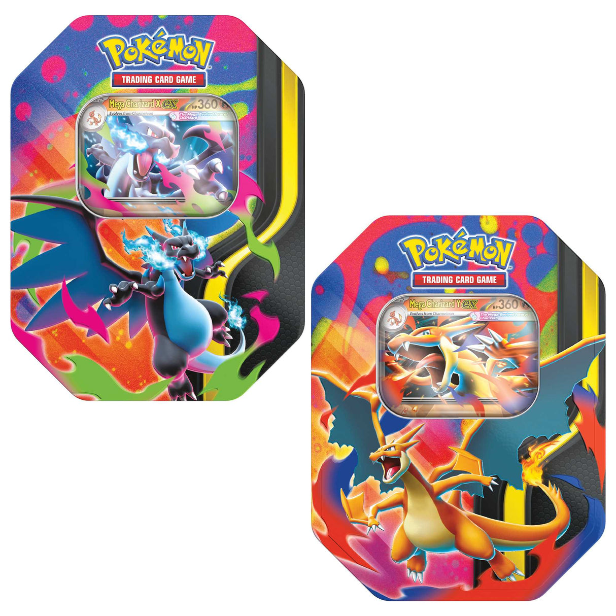 Pokémon TCG - Mega Charizard ex Collectible Tin Box [1 Random tin]