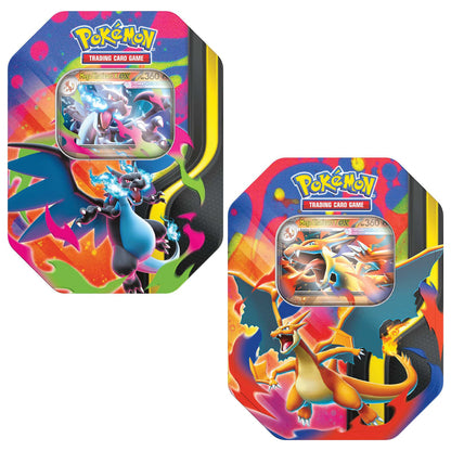 Pokémon TCG - Mega Charizard ex Collectible Tin Box [1 Random tin]