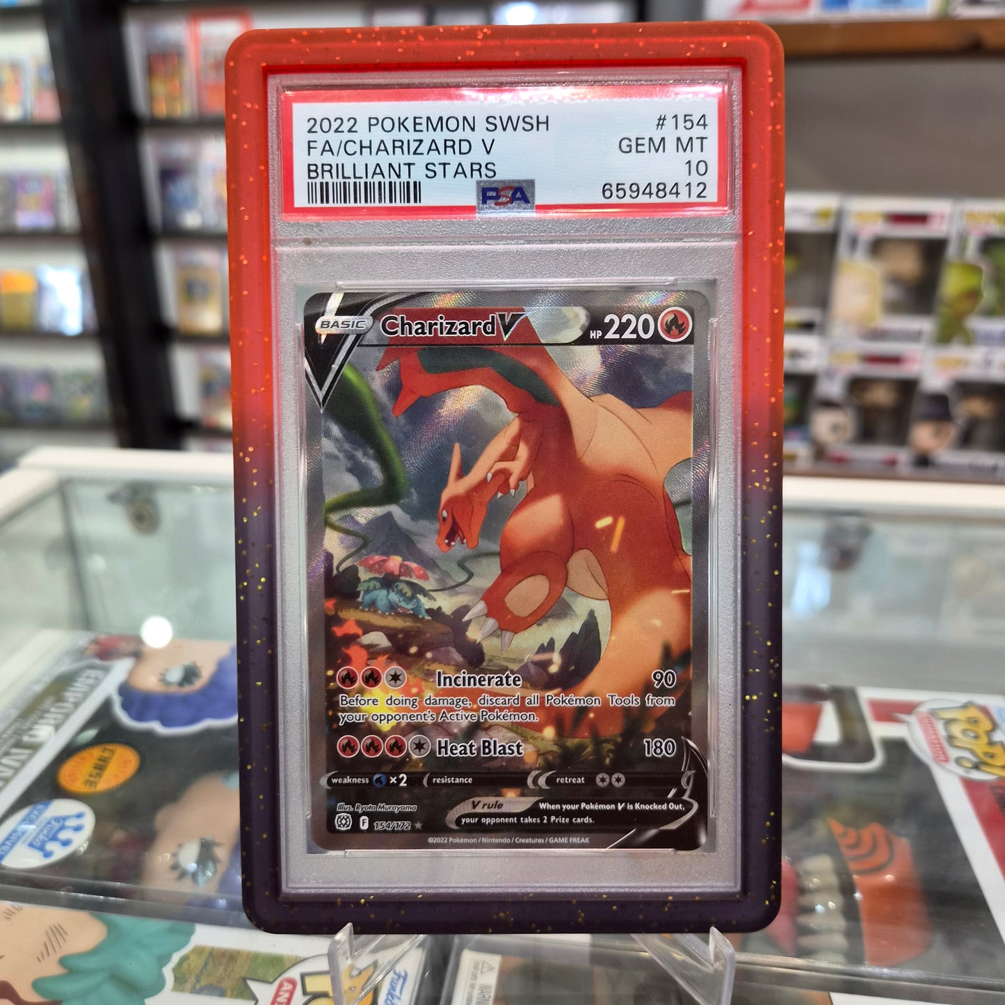 Pokemon TCG - FA Charizard V Brilliant Stars [PSA 10]