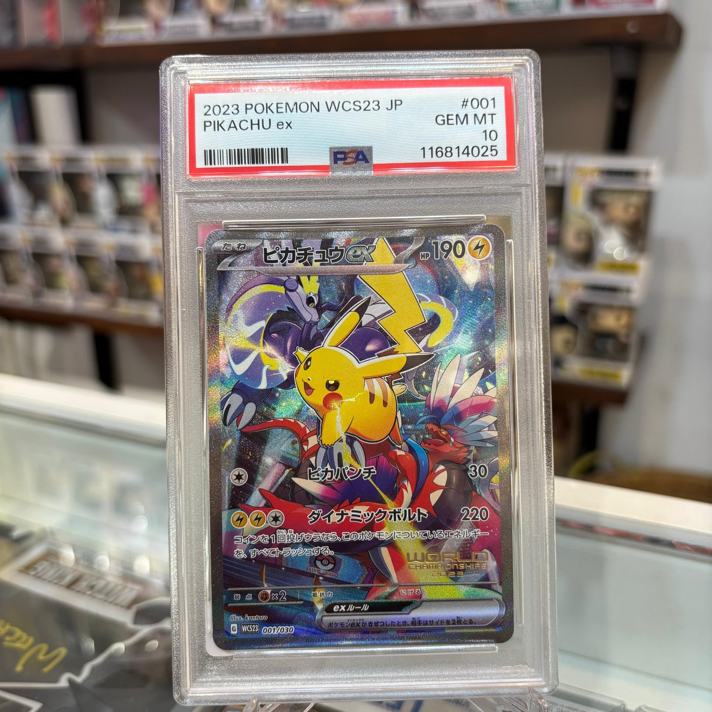Pokemon TCG - World Championship Yokohama Pikachu EX 2023 [PSA 10]