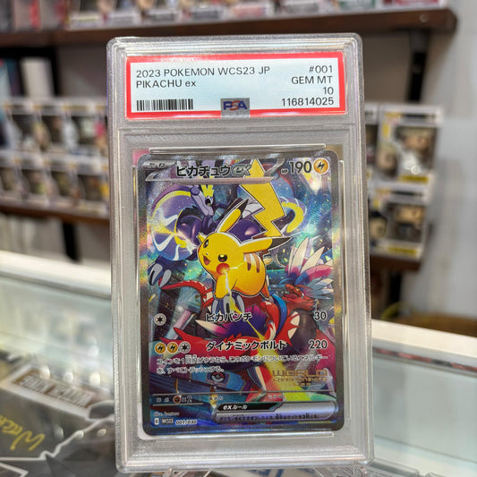 Pokemon TCG - World Championship Yokohama Pikachu EX 2023 [PSA 10]